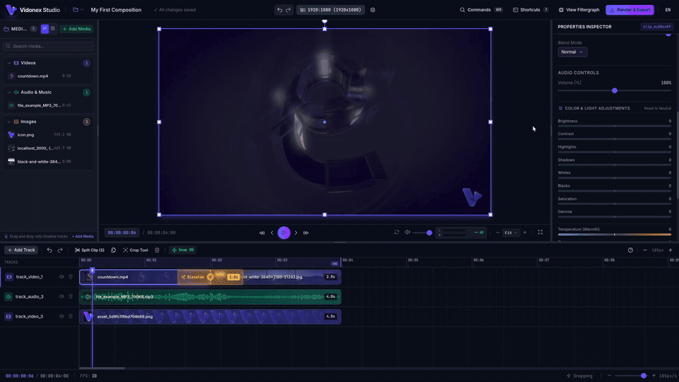 Vidonex Studio Demo
